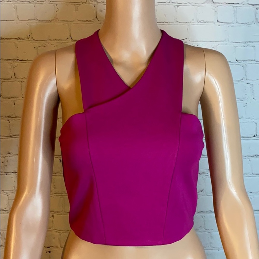 Express magenta/hot pink crop top! New with tags size small